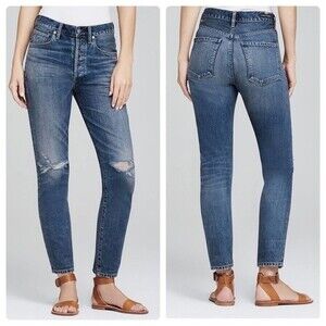 CITIZENS OF HUMANITY Liya High Rise Classic Fit Crop Jeans In Shangri La Size 24